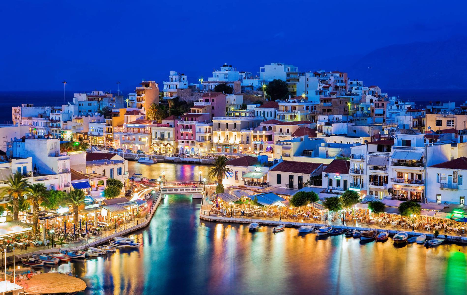 Crete at night