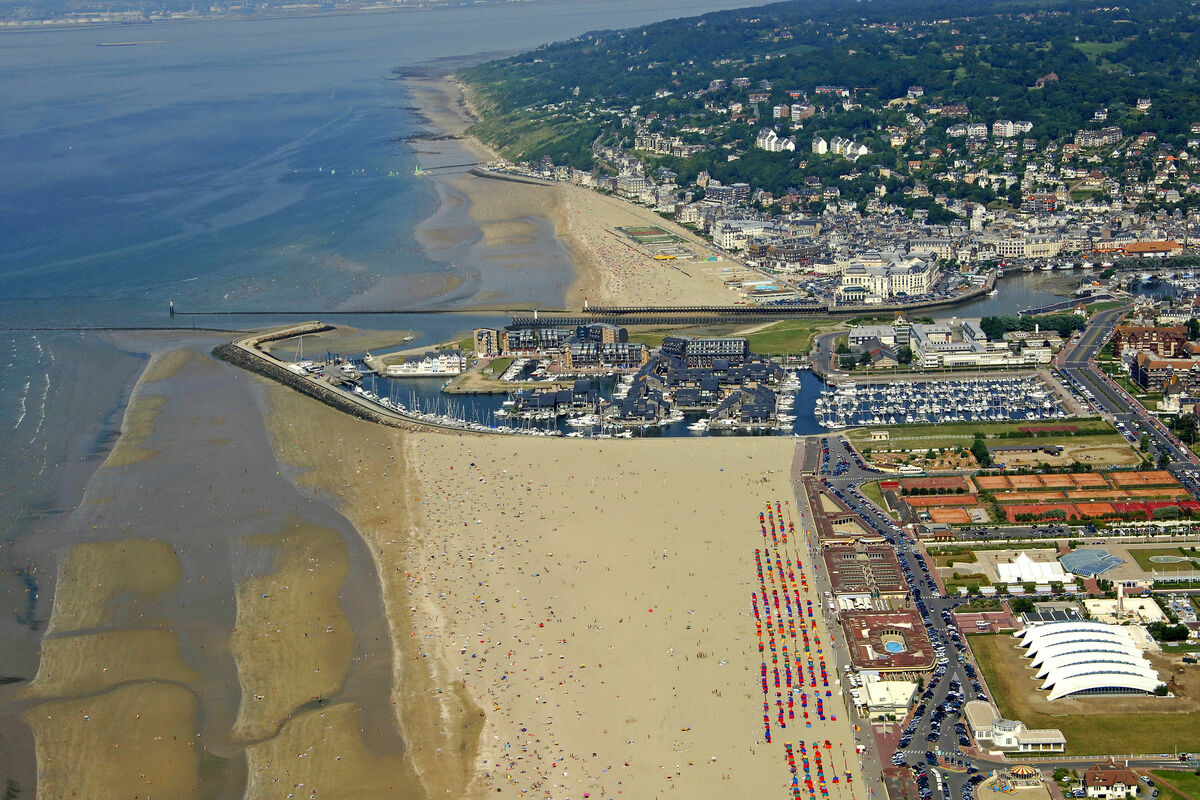 Bird's eye view of Deauville