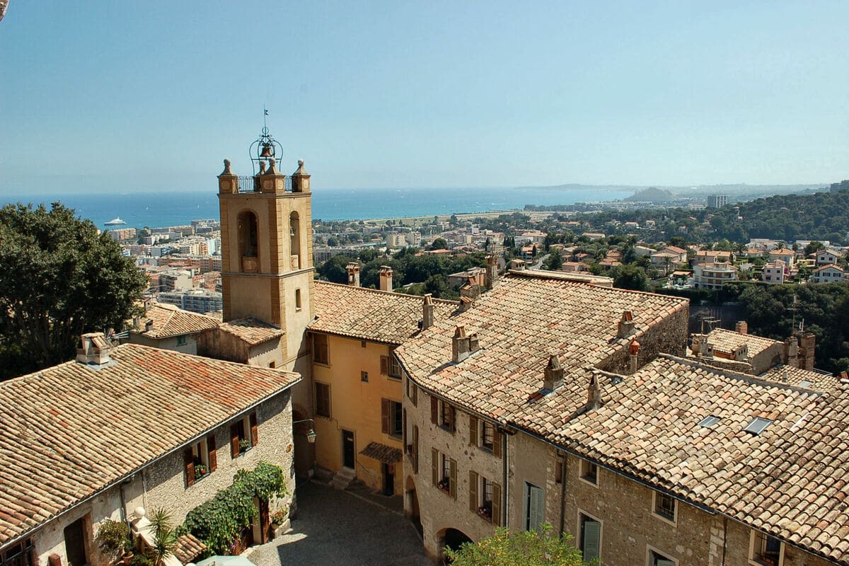 The panorama of Cagnes-sur-Mer