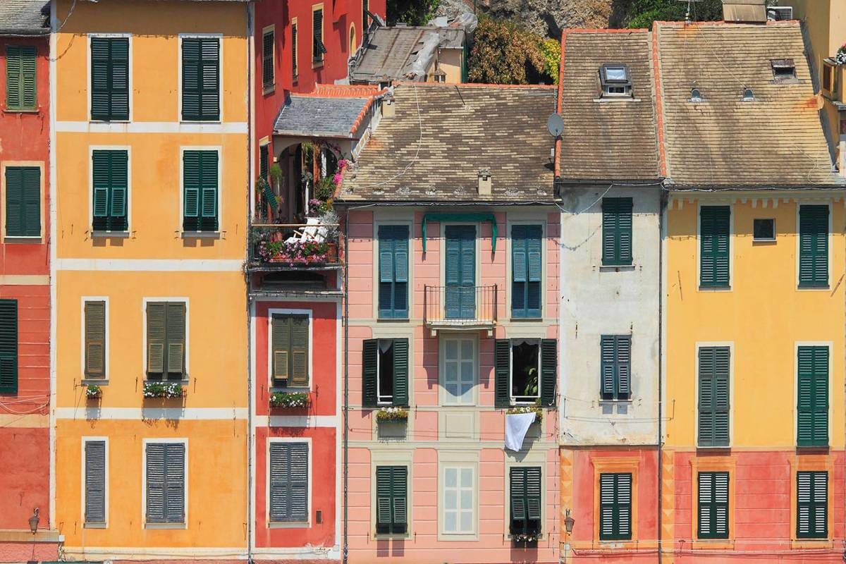 Colorful buildings of Genoa